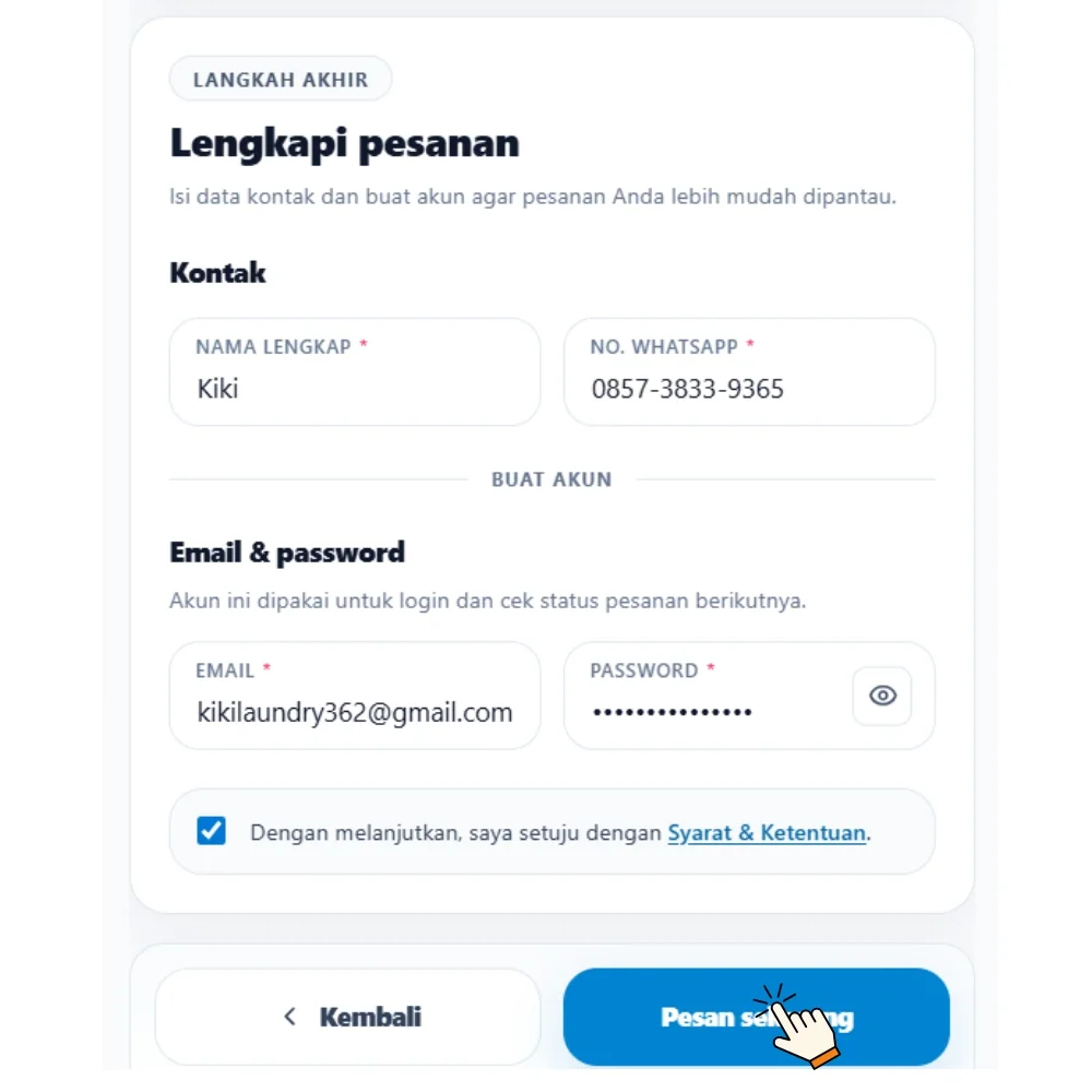 Langkah 3: Konfirmasi Pesanan & Kurir Langsung OTW