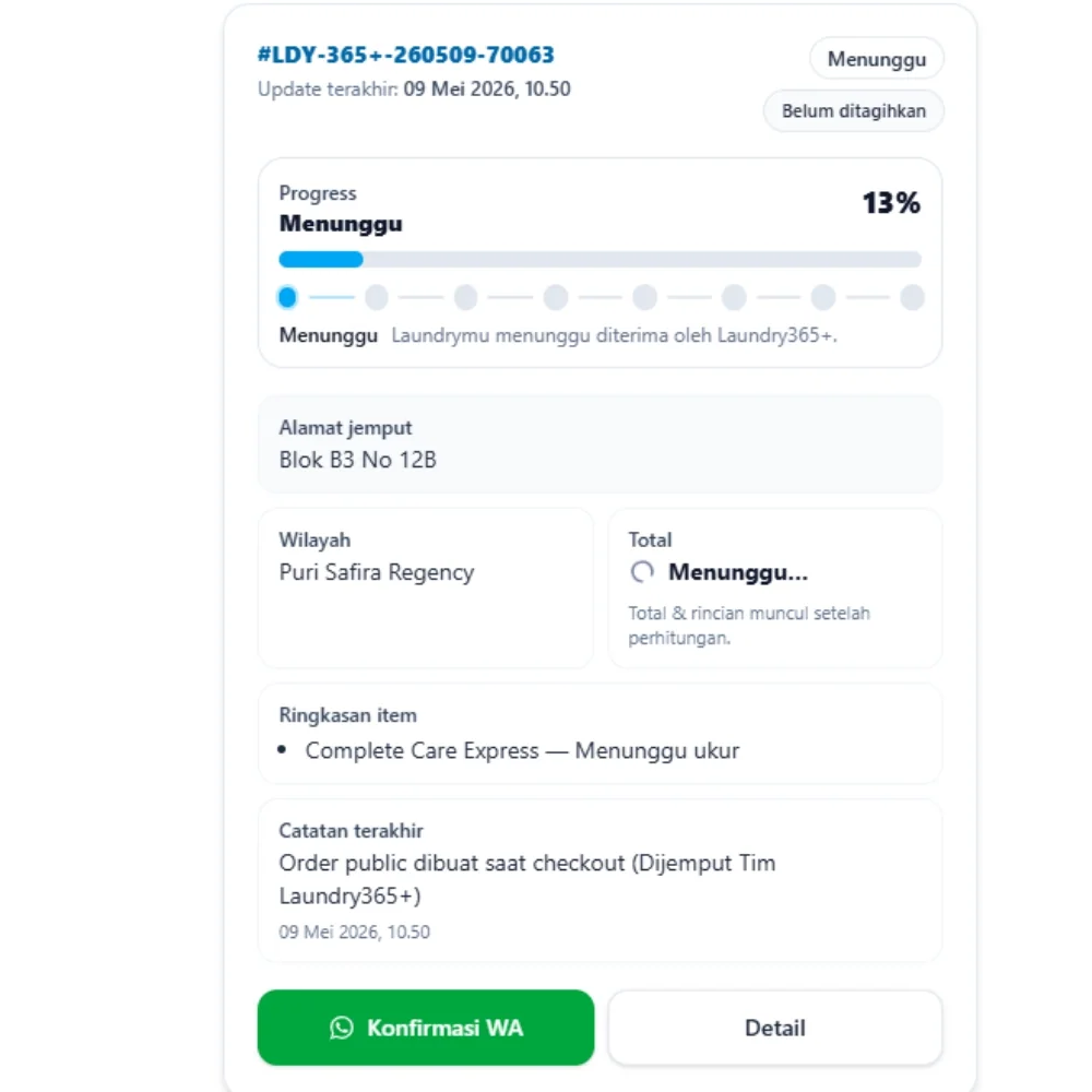 Langkah 4: Pantau Status Transaksi Secara Real-Time