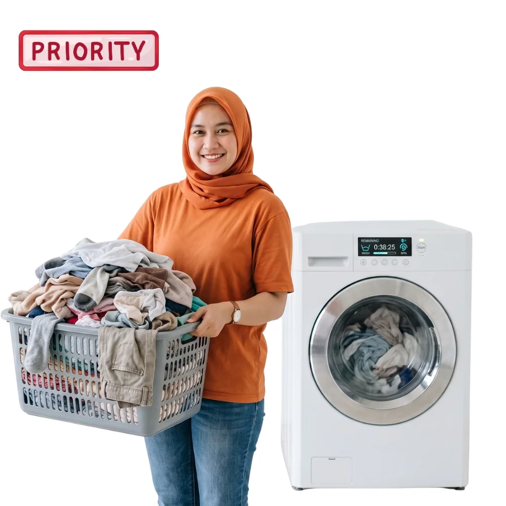 Complete Kilo Wash Priority Express 1 hari Laundry365+
