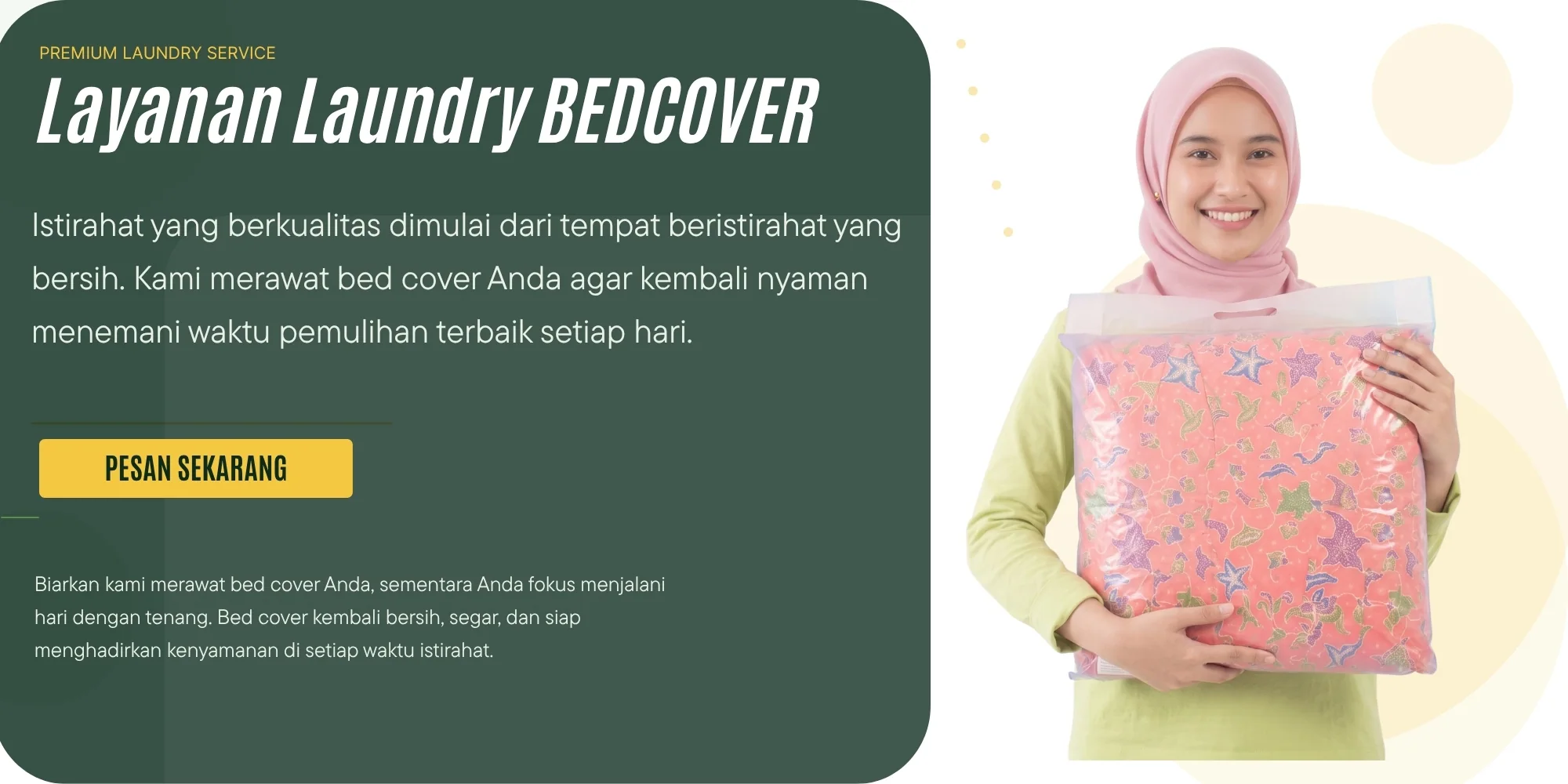 Jasa Cuci Bedcover Laundry365+