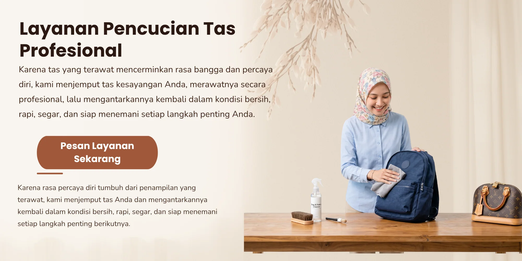 Jasa Perawatan Tas Laundry365+