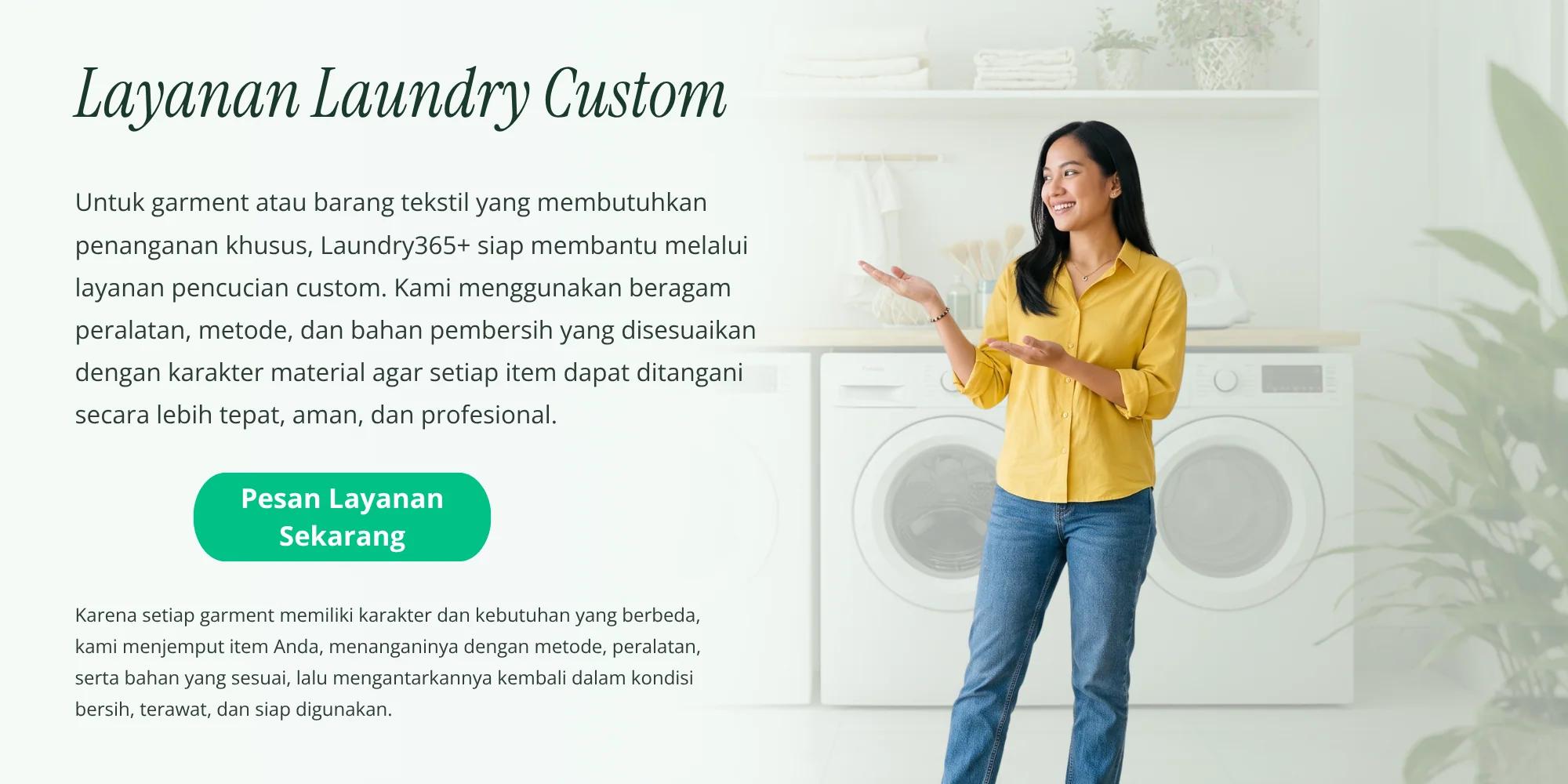 Layanan Custom Order Laundry365+