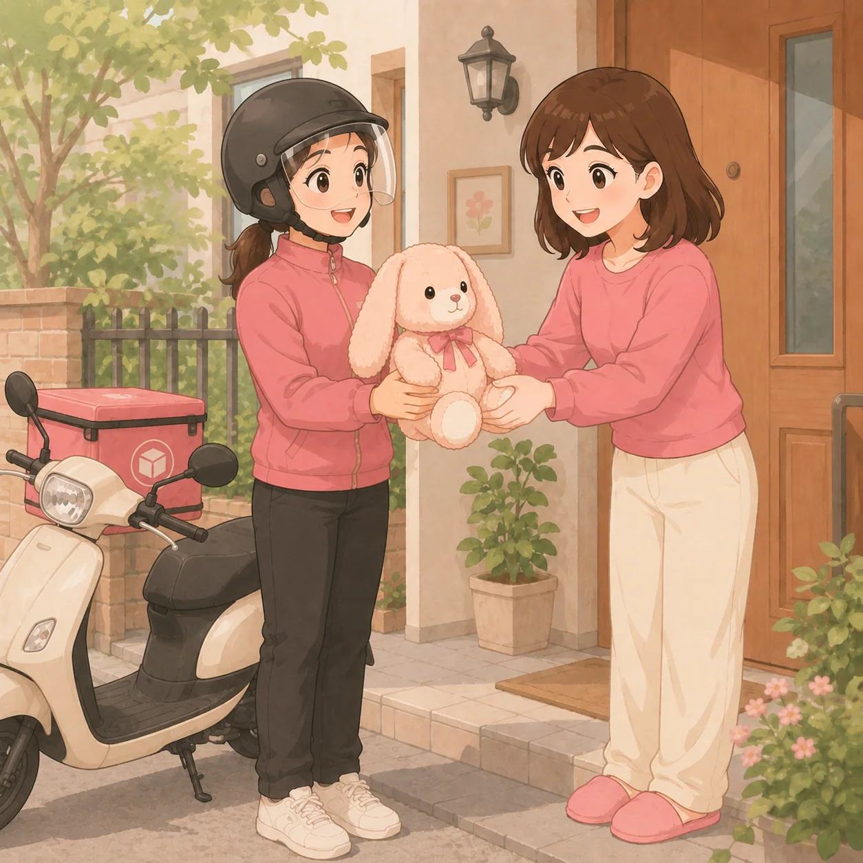 Kurir laundry boneka antar jemput