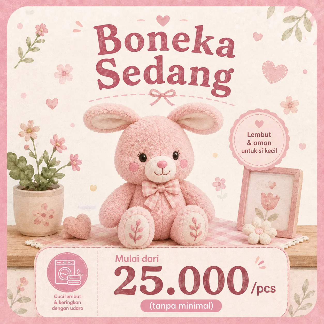Brosur harga spa boneka premium Laundry365+ Menganti 2