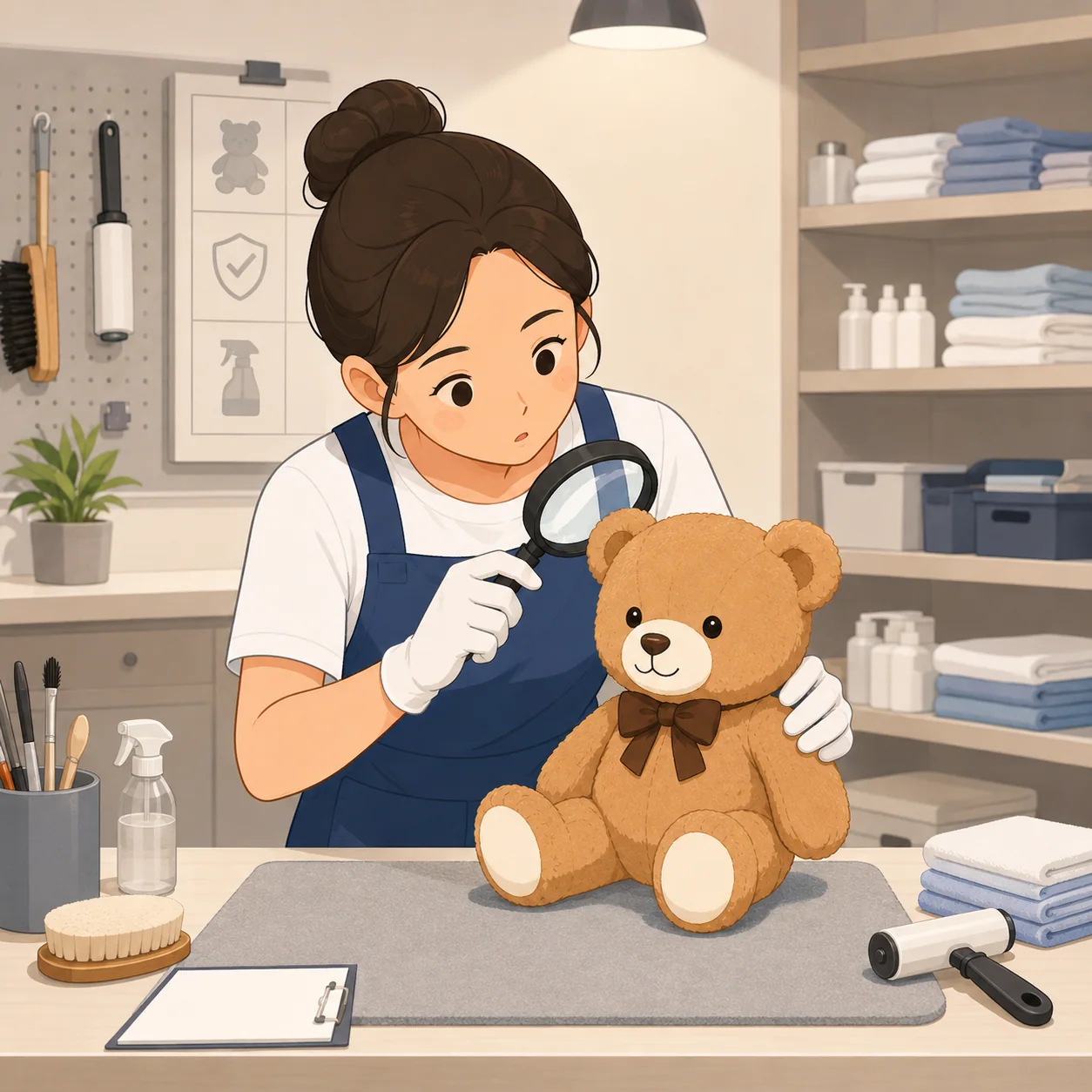 Cek kondisi boneka