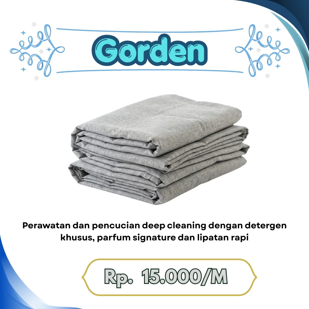 Harga cuci gorden di Menganti Laundry365+ 1